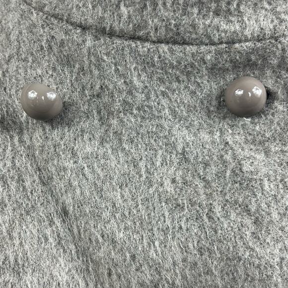 J. Crew Gray Brown Ombre Double-Breasted Coat Size 6 Wool Blend - Picture 7 of 15